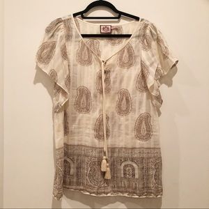 Juicy Couture Peasant Blouse